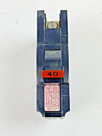 FEDERAL PACIFIC *BOX OF 10* STAB-LOK 40A, 1 POLE CIRCUIT BREAKERS