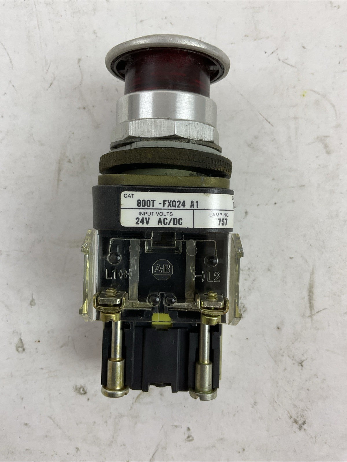 ALLEN BRADLEY 800T-FXQ24 A1 SER T 24V PUSHBUTTON