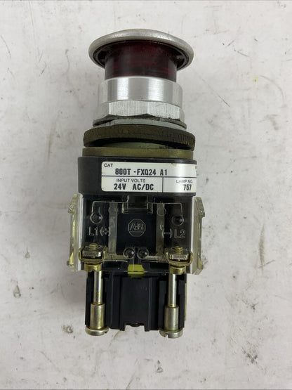 ALLEN BRADLEY 800T-FXQ24 A1 SER T 24V PUSHBUTTON