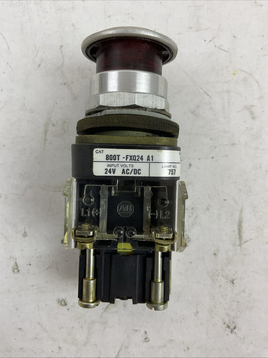 ALLEN BRADLEY 800T-FXQ24 A1 SER T 24V PUSHBUTTON