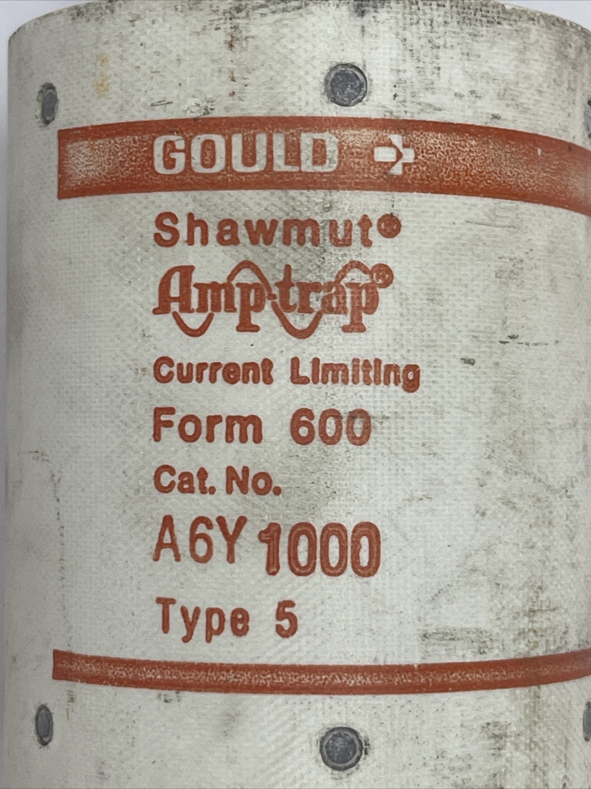 GOULD SHAWMUT A6Y1000 AMP-TRAP CURRENT LIMITING FUSE FORM 600 1000A 600VAC TYPE