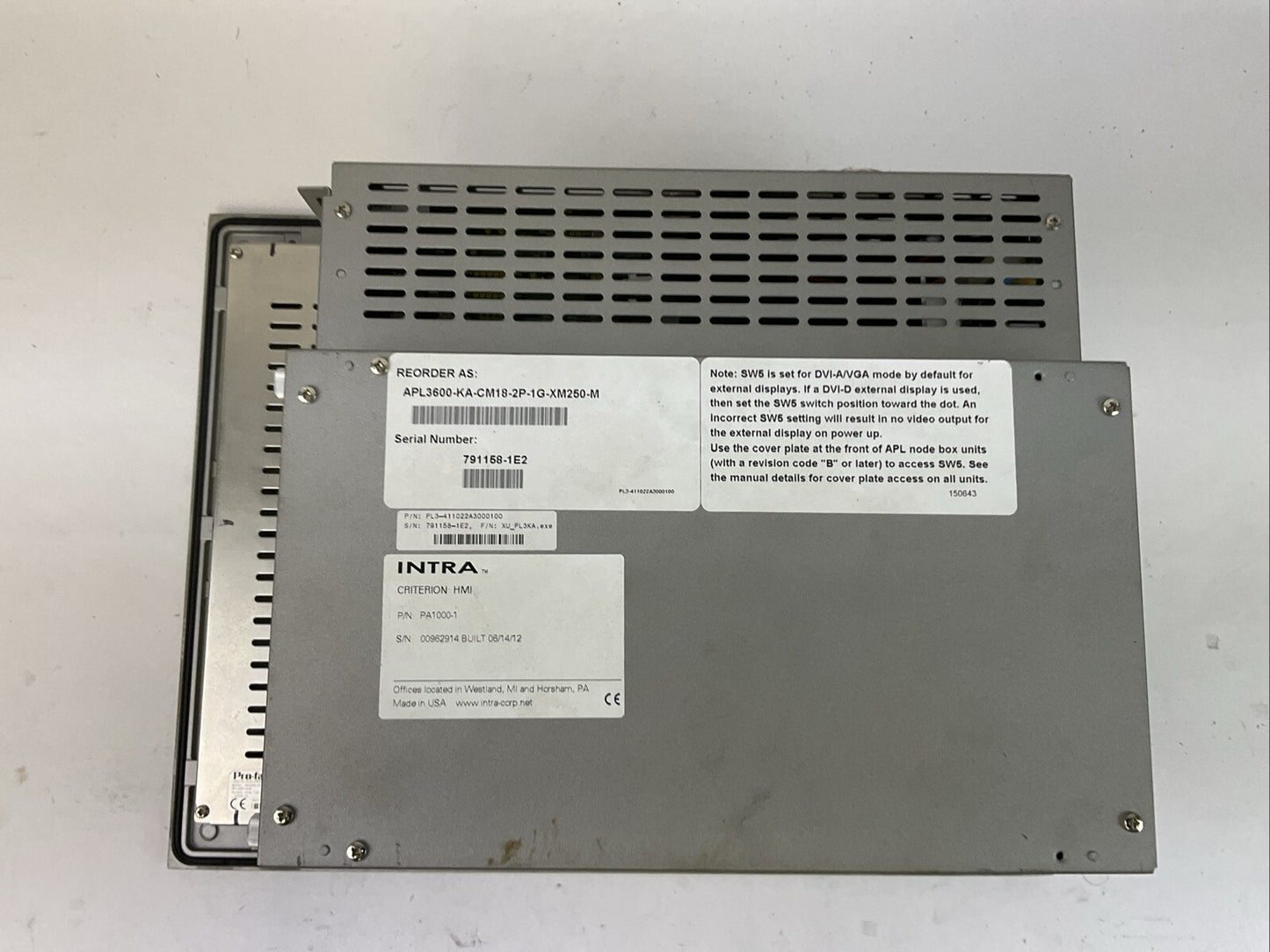 PRO-FACE APL3600-KA-CM18-2P-1G-XM250-M APL3000-BA-CM18-2P-1G-M APL3600-KFM