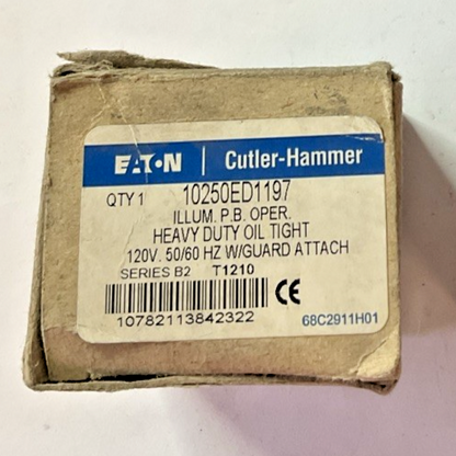 EATON 10250ED1197 ILLUMINATED PUSH BUTTON 120V SER.B2 WITHOUT GUARD