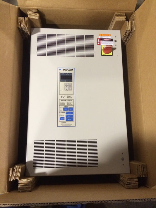 YASKAWA E7 E7LBB004G AC DRIVE INPUT 480VAC 5.8 AMP 3PH OUTPUT 0-460VAC 4.8A 3PH