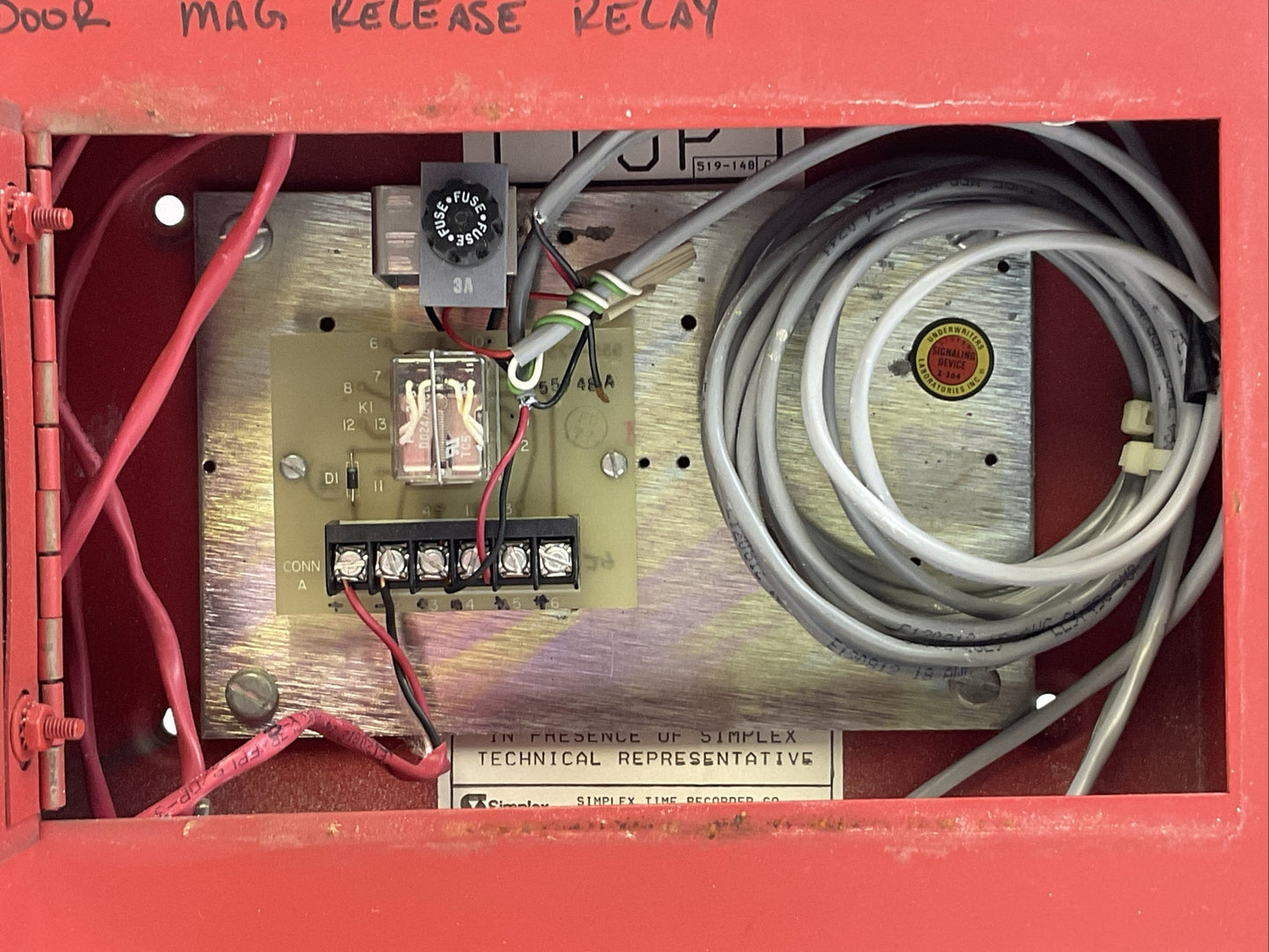 SIMPLEX TIME RECORDER 4244-16 RELAY 24VDC