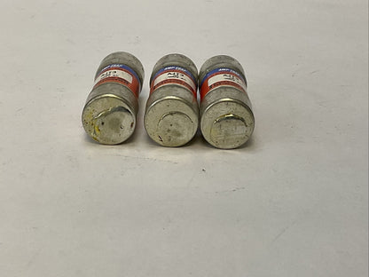 FERRAZ SHAWMUT AJT3 AMP-TRAP 2000 3A 600VAC DUAL ELEMENT TIME DELAY (LOT OF 3)