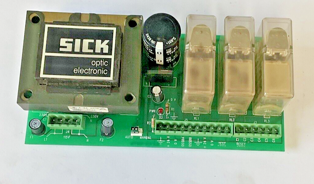 SICK 4-44-8036 POWER SUPPLY RELAY BOARD