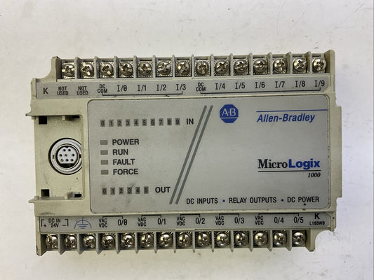 ALLEN BRADLEY 1761-L16BWB SERIES E FRN 1.0 MICRO LOGIX 1000 CONTROLLER PROCESSOR