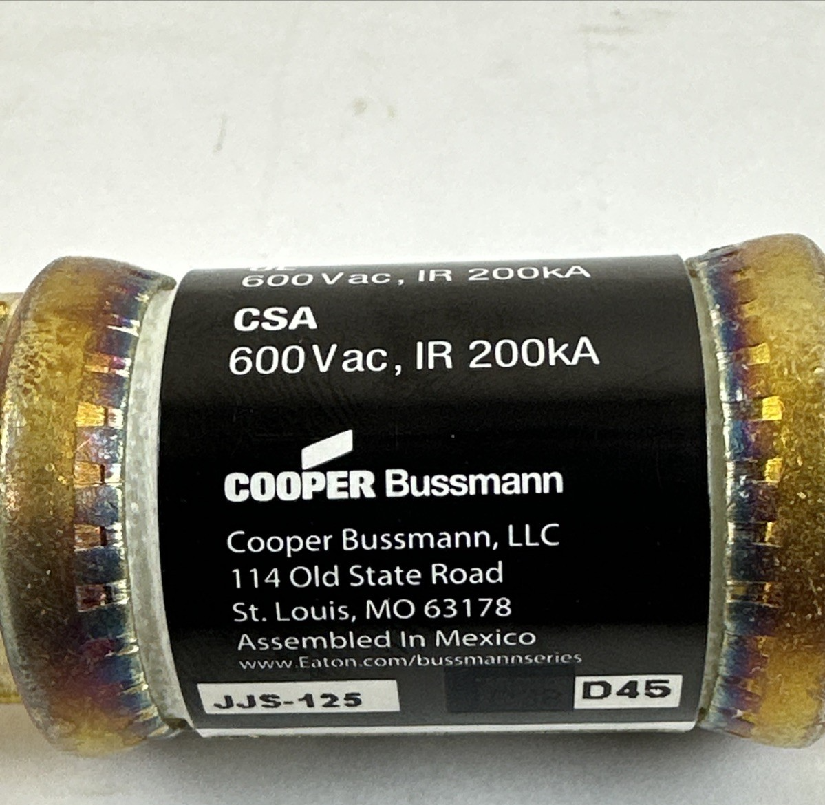 Bussmann JJS-125 JJS125 125A 600VAC JJS Limitron TRON Class T FAST ACTING Fuse