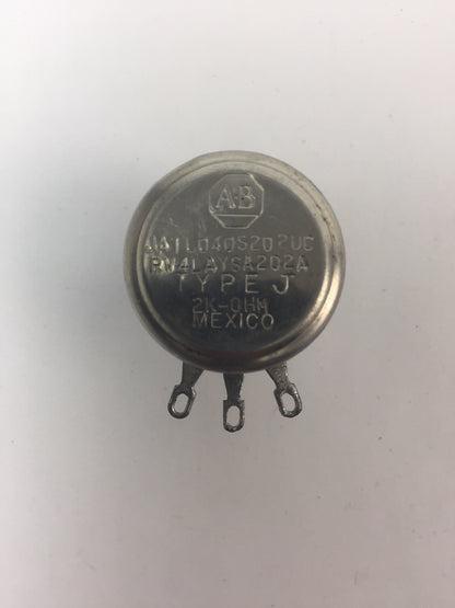ALLEN BRADLEY JA1LO4OS202UC  POTENTIOMETER 2.0K OHMS 10% TOL