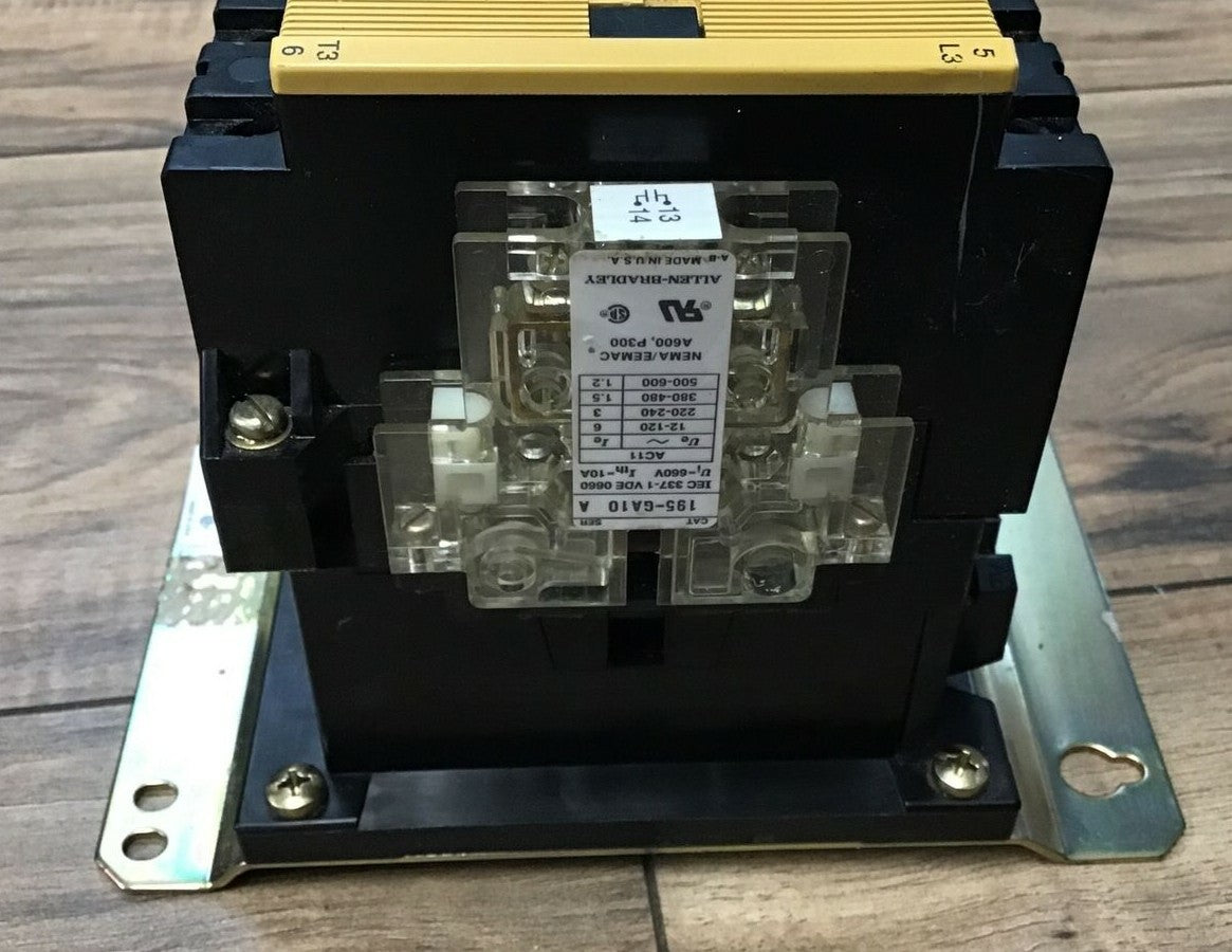 ALLEN BRADLEY 104-A60ND3 REVERSING CONTACTOR SER.C 60A 660V GD473 COIL 120V