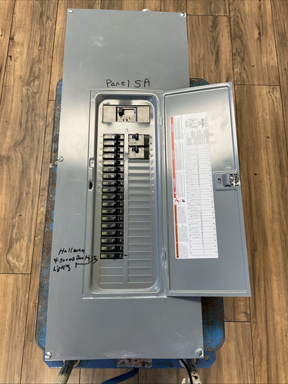 SQUARE D QOC42US BREAKER PANELBOARD TYPE 1 SER S01 200AMP MAIN BREAKER