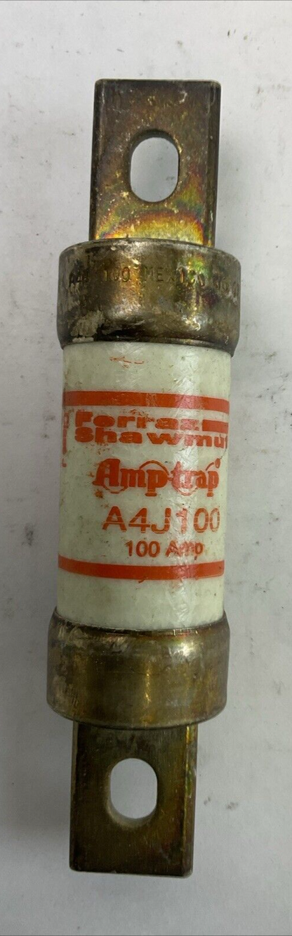 FERRAZ SHAWMUT A4J100 CURRENT LIMITING FUSE 300VDC 600VAC 100AMP