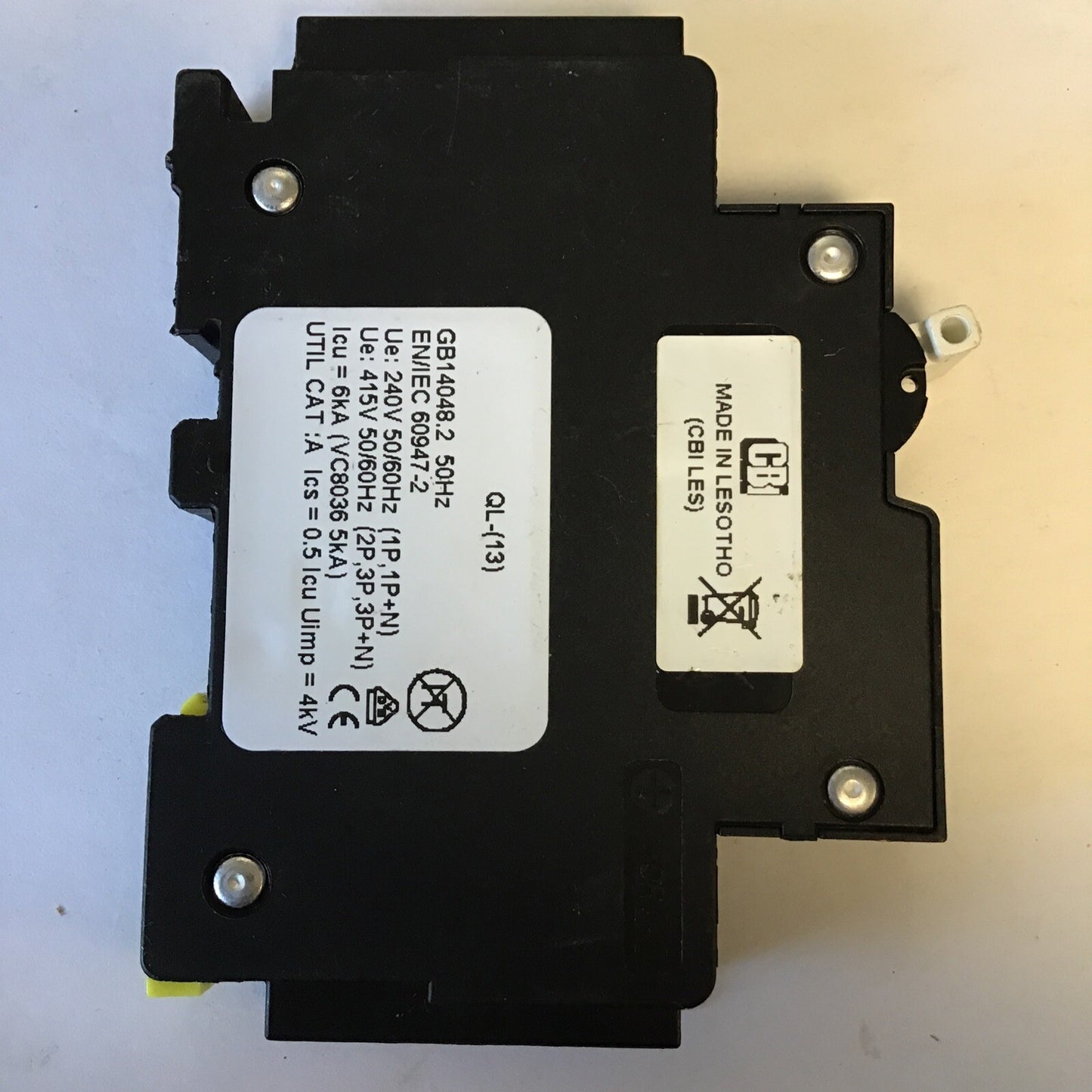 CB1 QL-1(13) 7A{QTY2} W/ QY-1(13) {QTY1} 10A CIRCUIT BREAKER 240VAC ***LOTOF3***