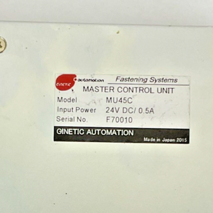 CINETIC MU45C MASTER CONTROL UNIT 24VDC 0.5A