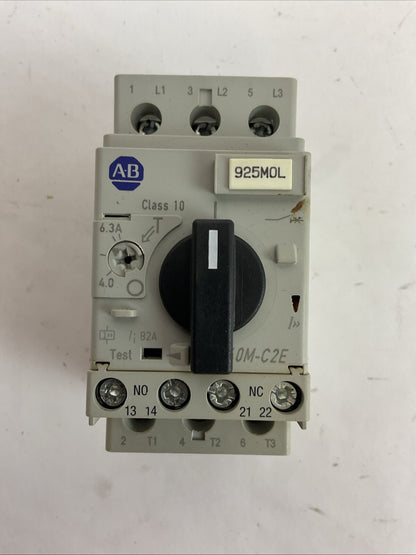 ALLEN BRADLEY 140M-C2E-B63 SER C MOTOR CIRCUIT BREAKER 4.0-6.3A 140M-C-AFA11