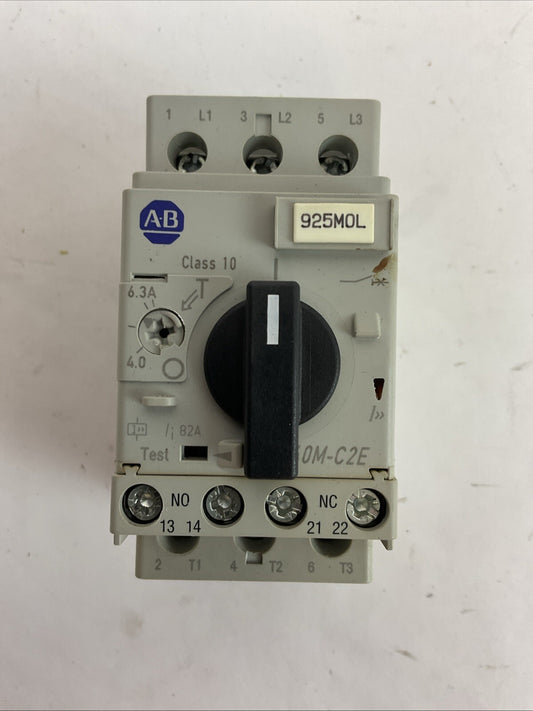 ALLEN BRADLEY 140M-C2E-B63 SER C MOTOR CIRCUIT BREAKER 4.0-6.3A 140M-C-AFA11