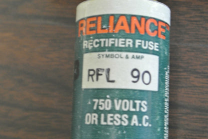 RELIANCE RFL90 RECTIFIER FUSE / 90A / 750V / NEW SURPLUS