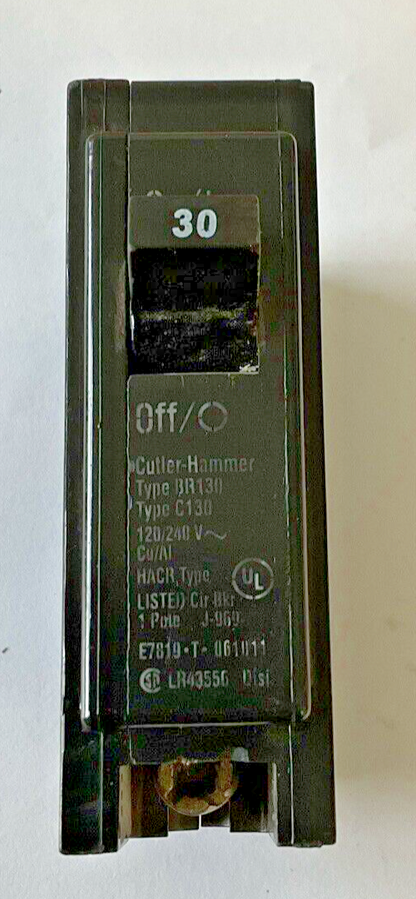 CUTLER HAMMER BR130 CIRCUIT BREAKER 120/240VAC***LOTOF4***