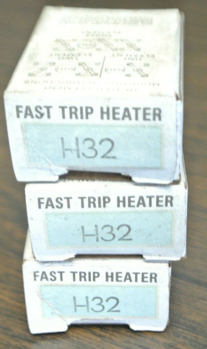 LOT of 3 / CUTLER-HAMMER H32 HEATER ELEMENT / FAST-TRIP HEATER / NEW SURPLUS