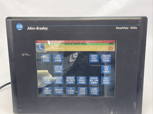 ALLEN BRADLEY 2711E-T10C6 SER D REV E FRN 5.16 PANELVIEW 1000E 115-230VAC 70W