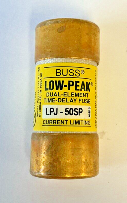 COOPER BUSSMAN LPJ-50SP FUSE BUSS LOW PEAK 50A 600VAC/300VDC ***LOTOF3***