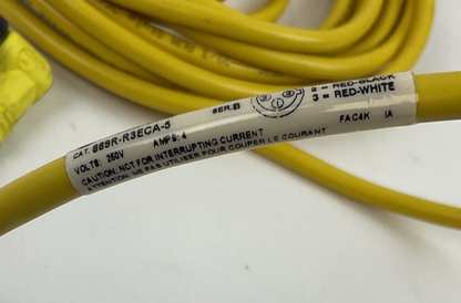 ALLEN BRADLEY 889R-R3ECA-5 CORDSET SER.B 250V 4A