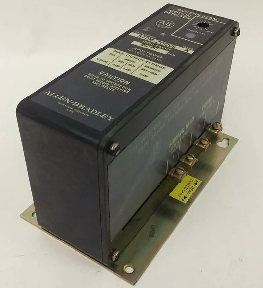 ALLEN BRADLEY 870M-ZOD95 SER. A, MOTION DETECTOR, 20-40 RPM SPEED RANGE,120V 10A