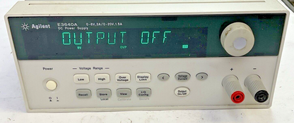 AGILENT E3640A DC POWER SUPPLY 0-8V,3A/0-20V,1.5A