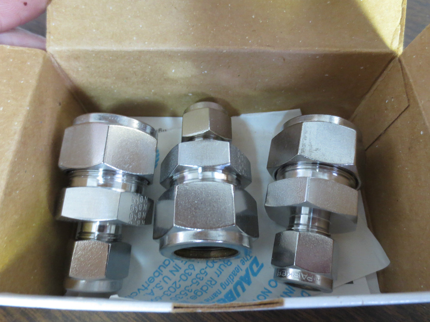 PARKER 12RU6-316 A-LOK REDUCING UNION ASSEMBLY 3/4"x3/8" STAINLESS STEEL - NEW