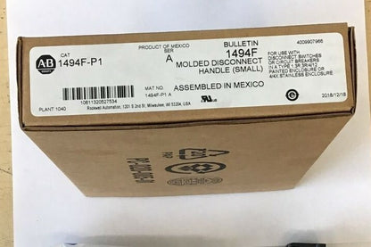 ALLEN BRADLEY 1494F-P1 MOLDED DISCONNECT HANDLE (SMALL) BULL.1494F