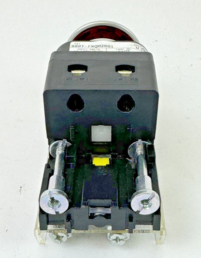 ALLEN-BRADLEY - 800T-FXQH2RG1 SER. U - RED MUSHROOM PUSH/PULL BUTTON W/ BLOCK