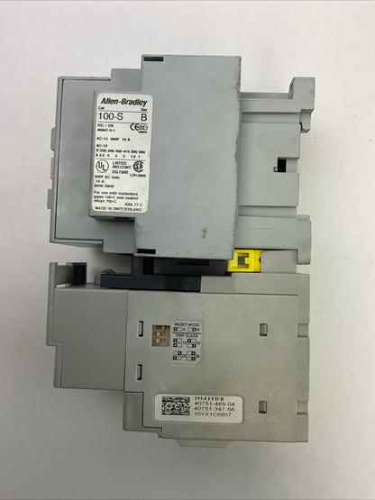 ALLEN BRADLEY STARTER 100-C37*00 SER C CONTACTOR COIL 120V + 193-EEFD SER B