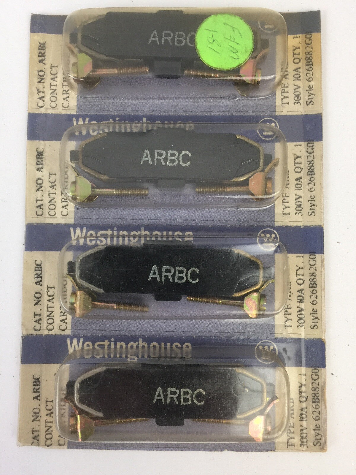 WESTINGHOUSE ARBC CONTACT CARTRIDGE TYPE ARB 300V 10A