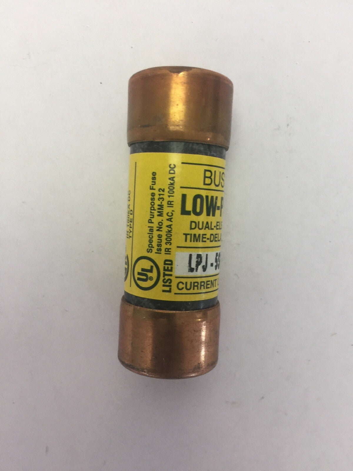 BUSS LPJ-10SP LOW-PEAK DUAL-ELEMENT TIME-DELAY FUSE 10A 600VAC/300VDC (LOT OF 2)