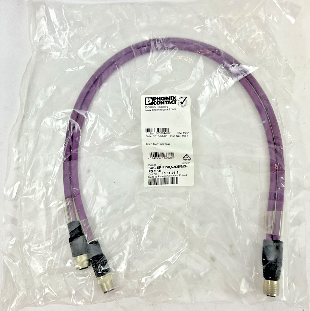 PHOENIX CONTACT SAC-5P-FY/0,5-925/MS-FS BUS SYSTEM CABLE
