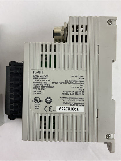 KEYENCE SL-R11 RELAY SL-R12EX INTELLIGENT EXTENSION SL-U2 POWER SUPPLY