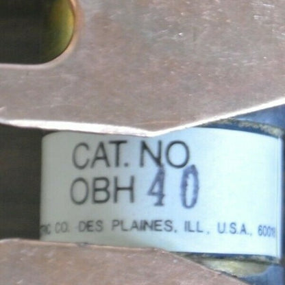 ECONOMY / FPE OBH-40 BOLT-ON FUSE / 40A / 32VDC / NEW SURPLUS