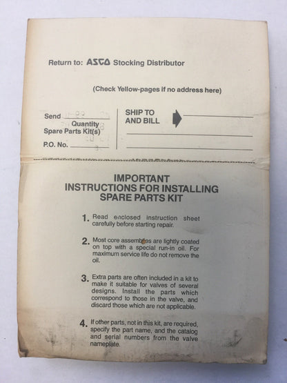 ASCO RED HAT 99-019 SPARE PARTS KIT