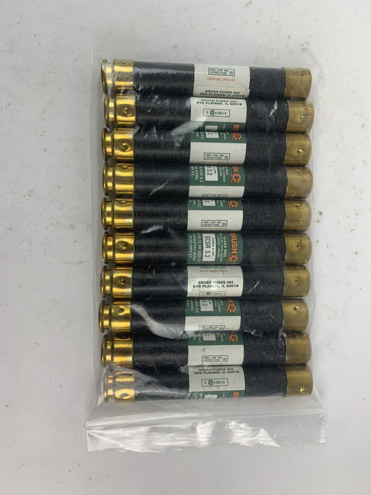 Brush Time-Delay Dual-Element ECSR3.2 3.2A 600V Fuse "Lot of 10"