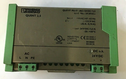PHOENIX CONTACT 78-102-4300 QUINT PS-120AC/24DC/2,5 POWER SUPPLY