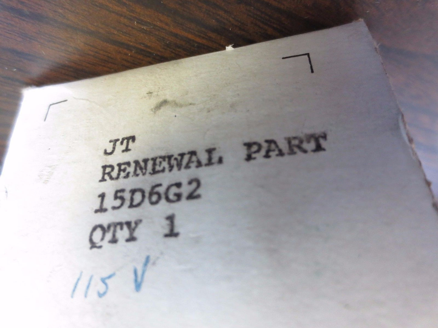 GENERAL ELECTRIC 15D6G2 COIL / RENEWAL PART - 115V, 60Hz - NEW SURPLUS