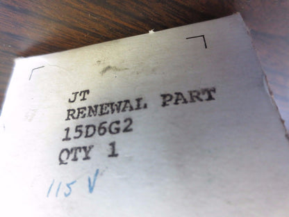 GENERAL ELECTRIC 15D6G2 COIL / RENEWAL PART - 115V, 60Hz - NEW SURPLUS