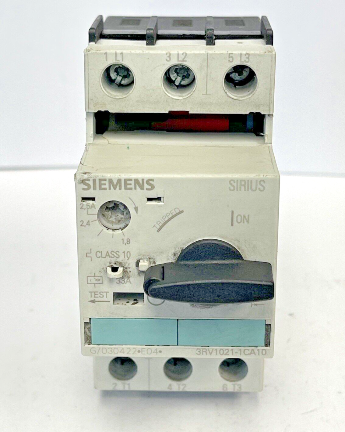 SIEMENS - 3RV1021-1CA10- CIRCUIT BREAKER / MOTOR PROTECTOR