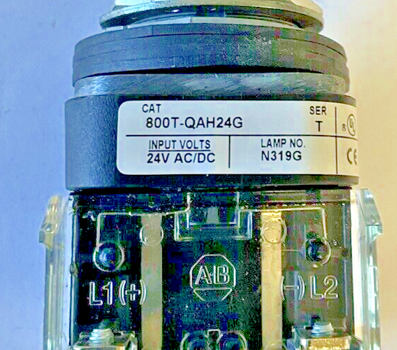 ALLEN BRADLEY 800T-QAH24G PUSH BUTTON SER.T 24VAC/VDC