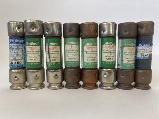 LITTELFUSE FLNR60 FUSE 60AMP 250VAC (LOT OF 8)