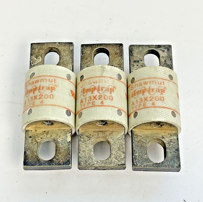 SHAWMUT - *LOT OF 3* - A13X200 TYPE 4 - AMPTRAP 130 VAC, 350 A