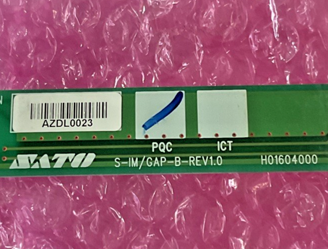 SATO S-IM/GAP-BPCB  PRINTER BOARD S-IM/GAP-B-REV1.0 GAP SENSOR
