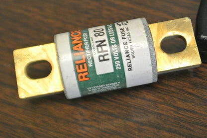 RELIANCE RFN80 RECTIFIER FUSES / 250V / 80A / NEW SURPLUS / EACH