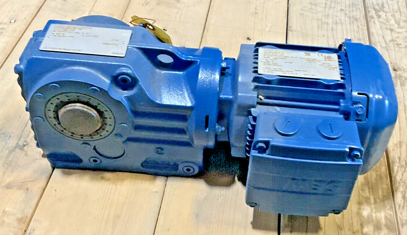 SEW-EURO DRIVE KA37 DRS71S4 GEAR MOTOR 1700/45RPM PF0.69 HP 0.50S1